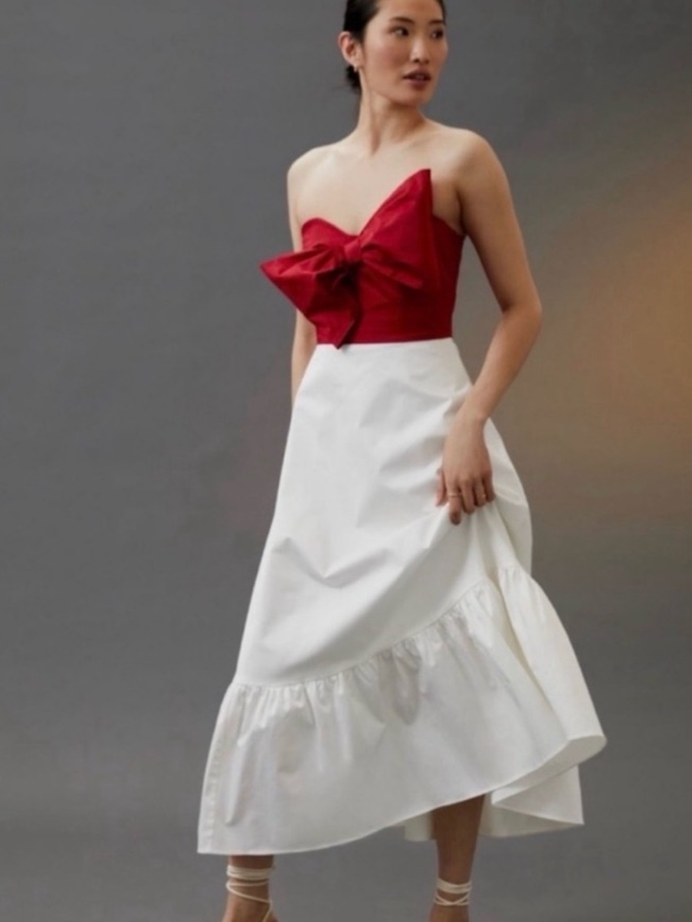 NWT HUTCH ANTHROPOLOGIE BOW TIE MAXI DRESS